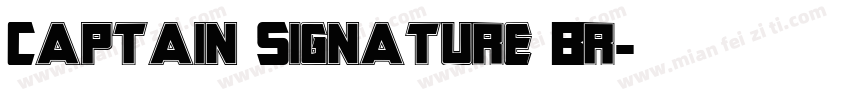 Captain Signature Br字体转换